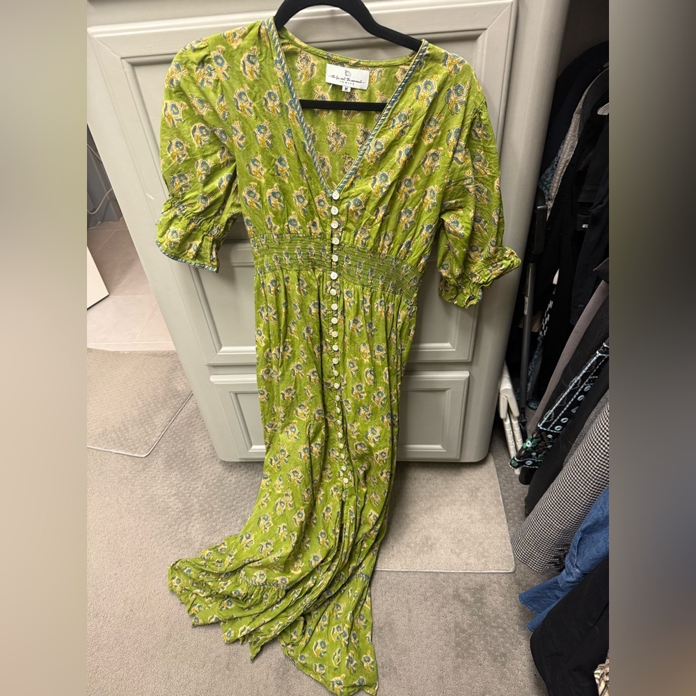 Floral Green Dress - Picture 5 of 5